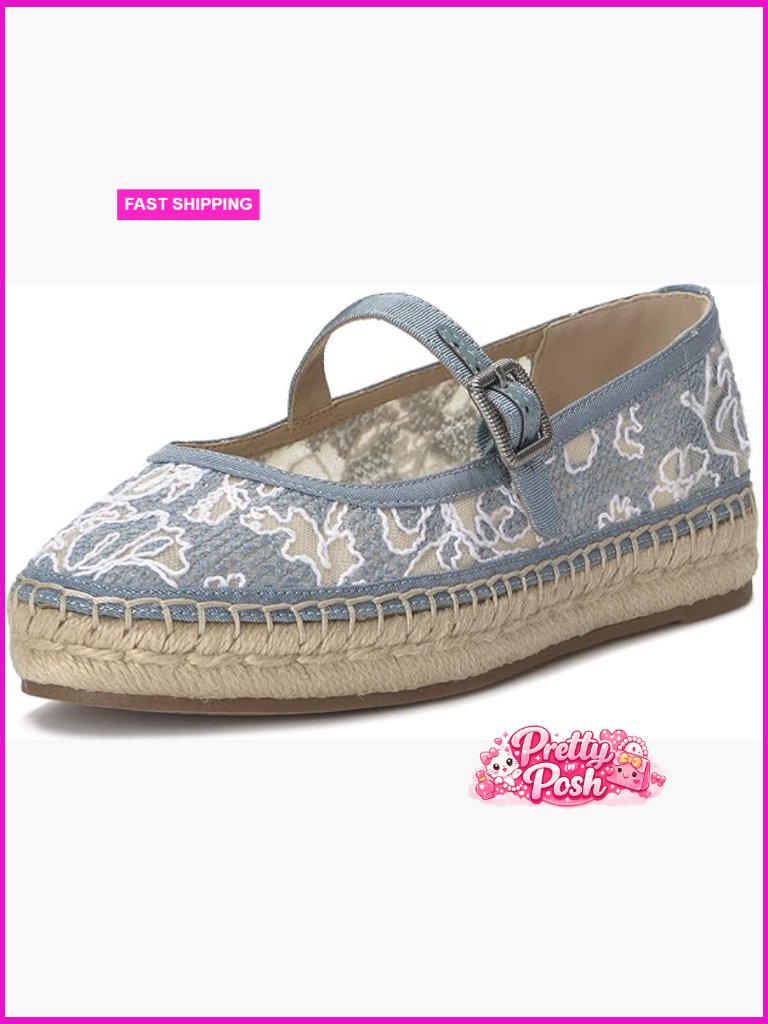 Lucky Brand Orlyna Flat Espadrille Sandal With Mary Jane Strap